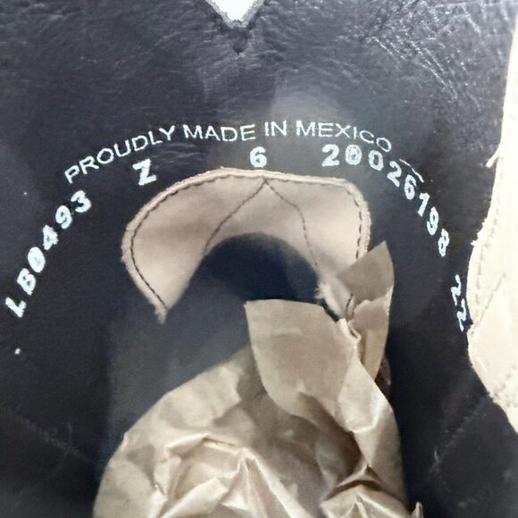 Lane LEXINGTON Womens Cowboy Bootie Sz 6 Sand and Stream Western Cowgirl Boots - Picture 11 of 13